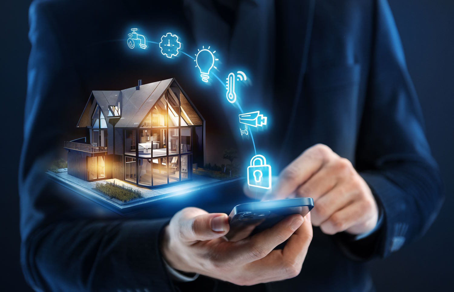 Control dómotico de un hogar mediante un smartphone